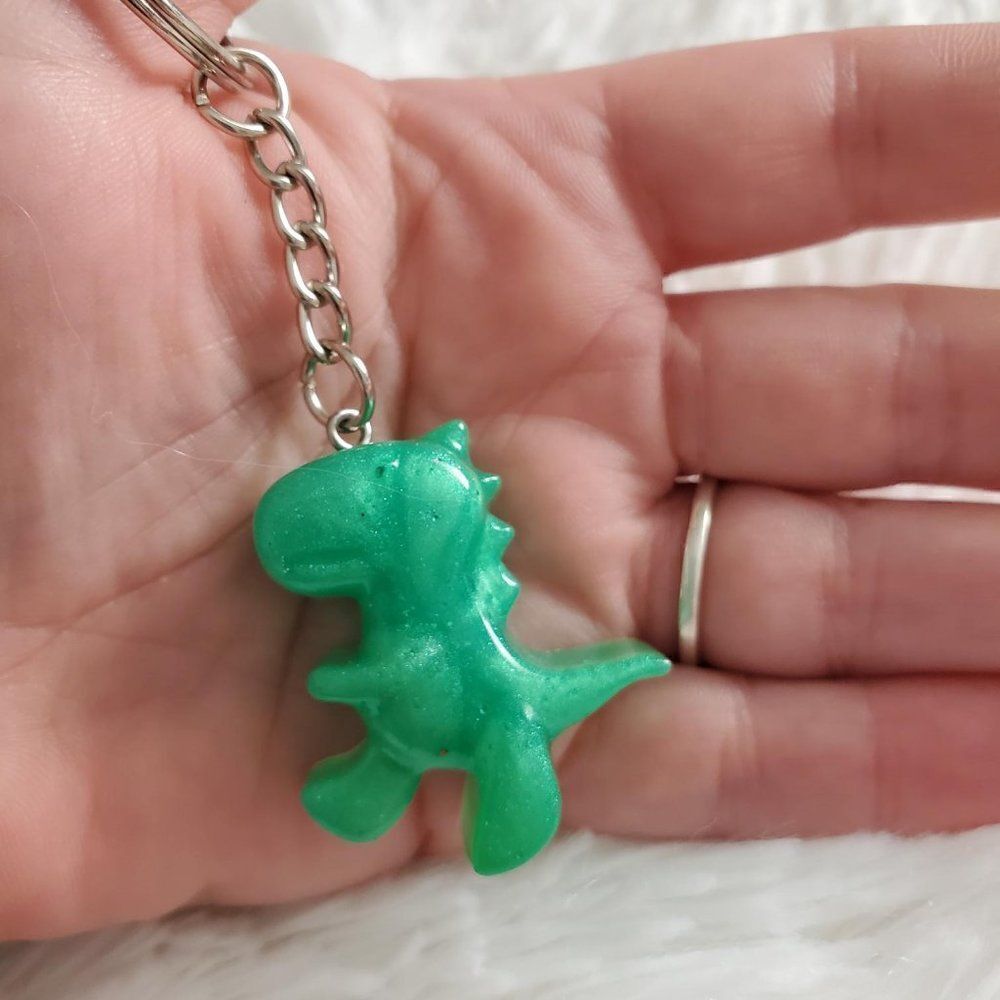 Dinosaur Resin Keychain   - Picture 9 of 16